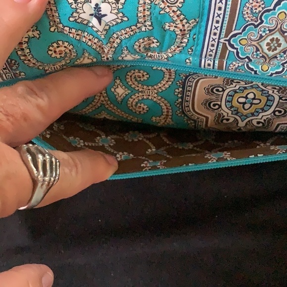 😀Vera Bradley Knot Just a Clutch Totally Turq Crossbody Bag - Picture 5 of 11